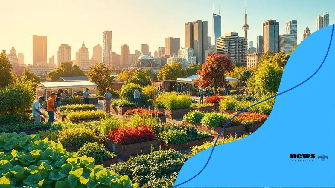 Case studies of successful urban farming