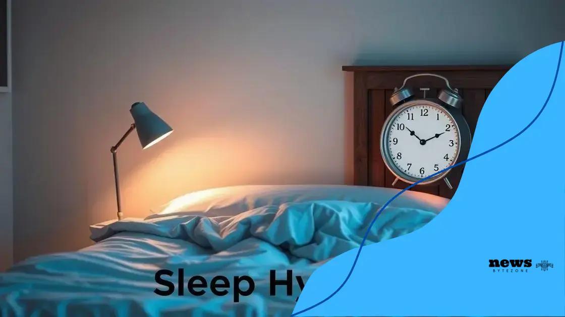 Sleep hygiene tips for students