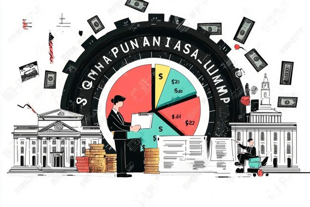A visually compelling graphic illustrating the various economic factors that influence inflation, such as government spending, interest rates, supply chain disruptions, and consumer demand. The graphic uses icons and arrows to show the interconnectedness of these factors and their combined impact on inflation rates.